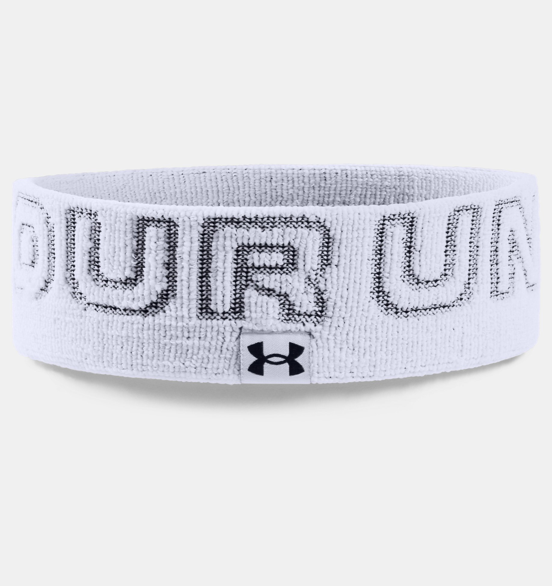 One Size Fits All /Black 001 Under Armour Adult Wordmark Terry Headband Black 